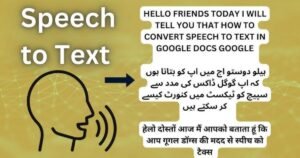 Speech to Text Converter